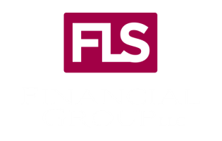 Logo with the letters FLS in white within a burgundy rectangle.