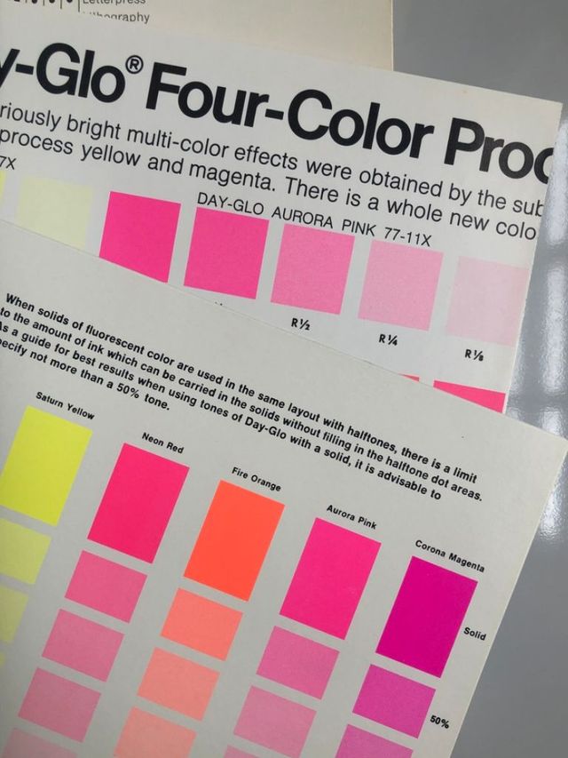 The Day・Glo Designer's Guide 印刷見本 Day-Glo Designer's Guide | Graphic Arts