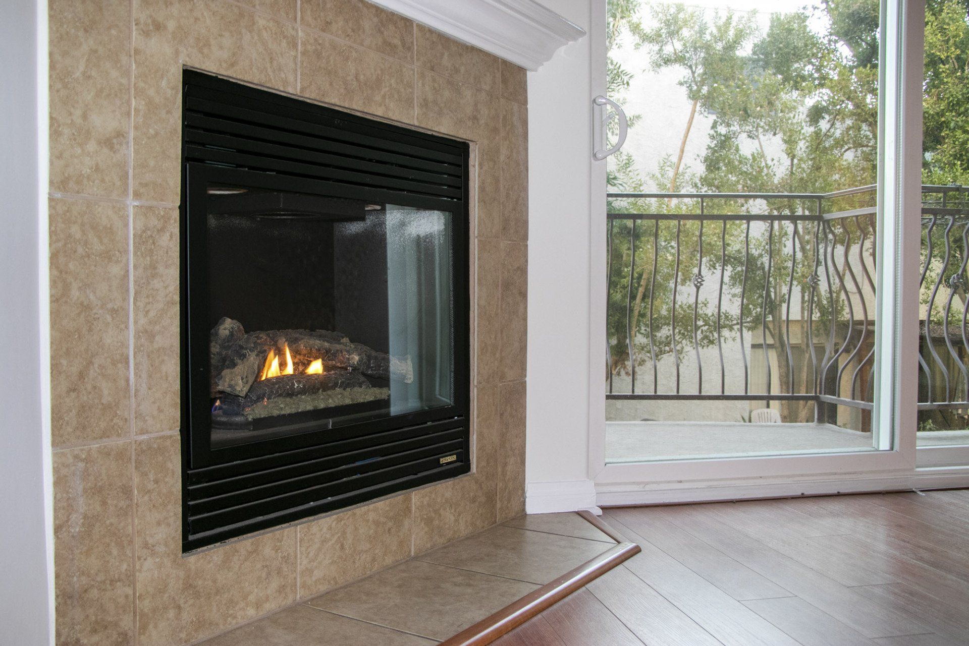 corinth unit 205 fireplace