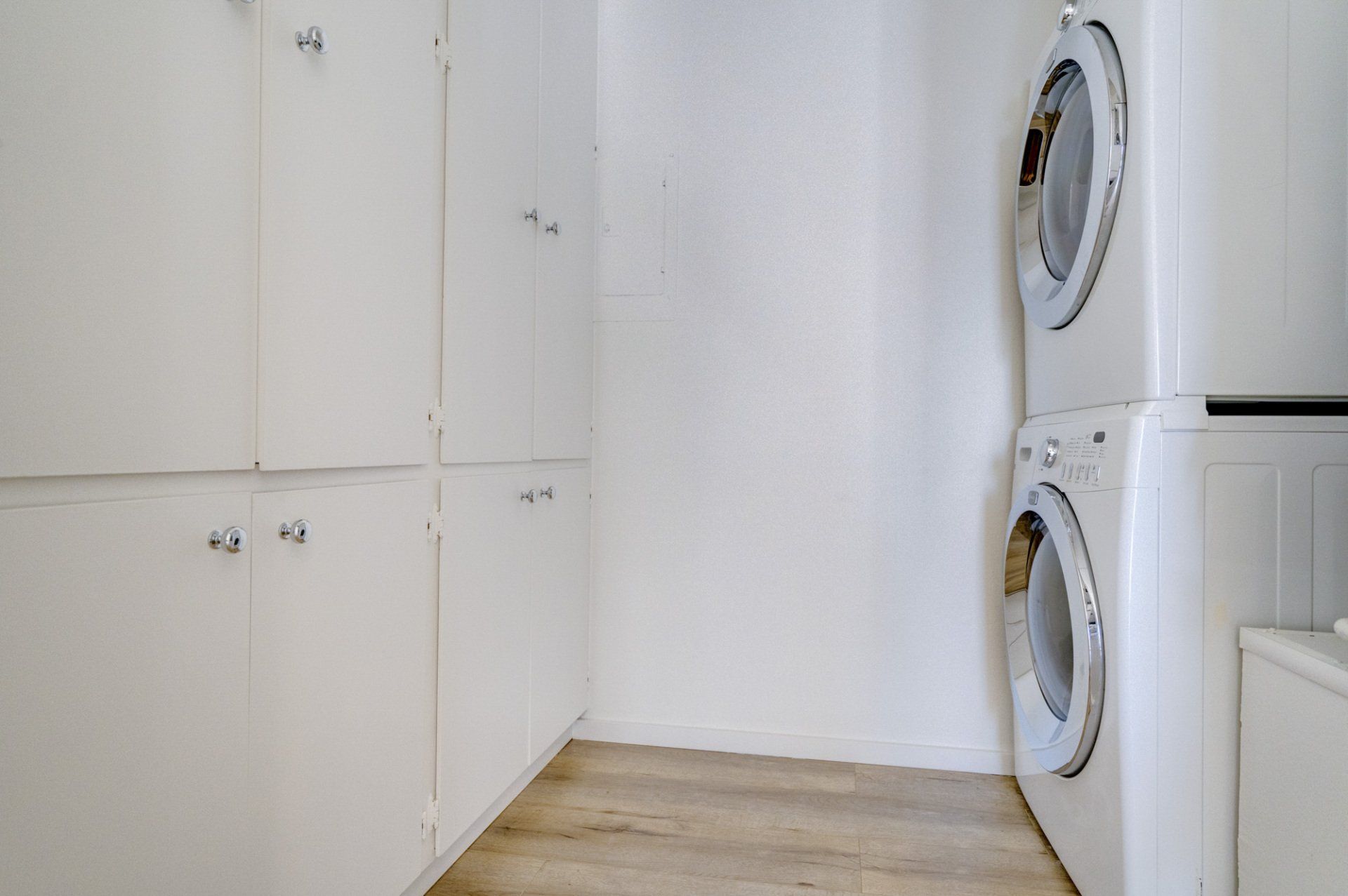 Interior view of laundry units in house