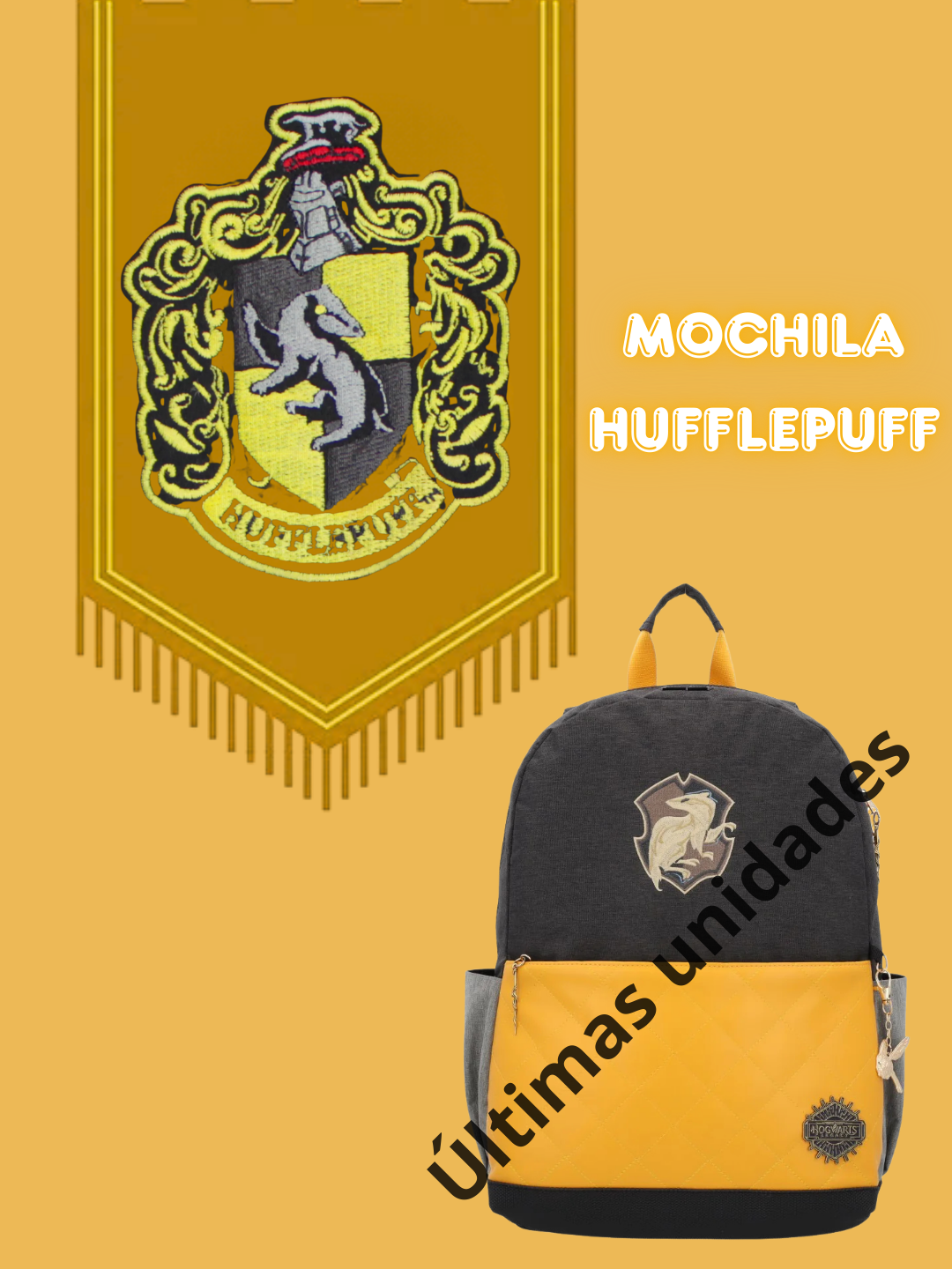 mochila de la casa de Hufflepuff