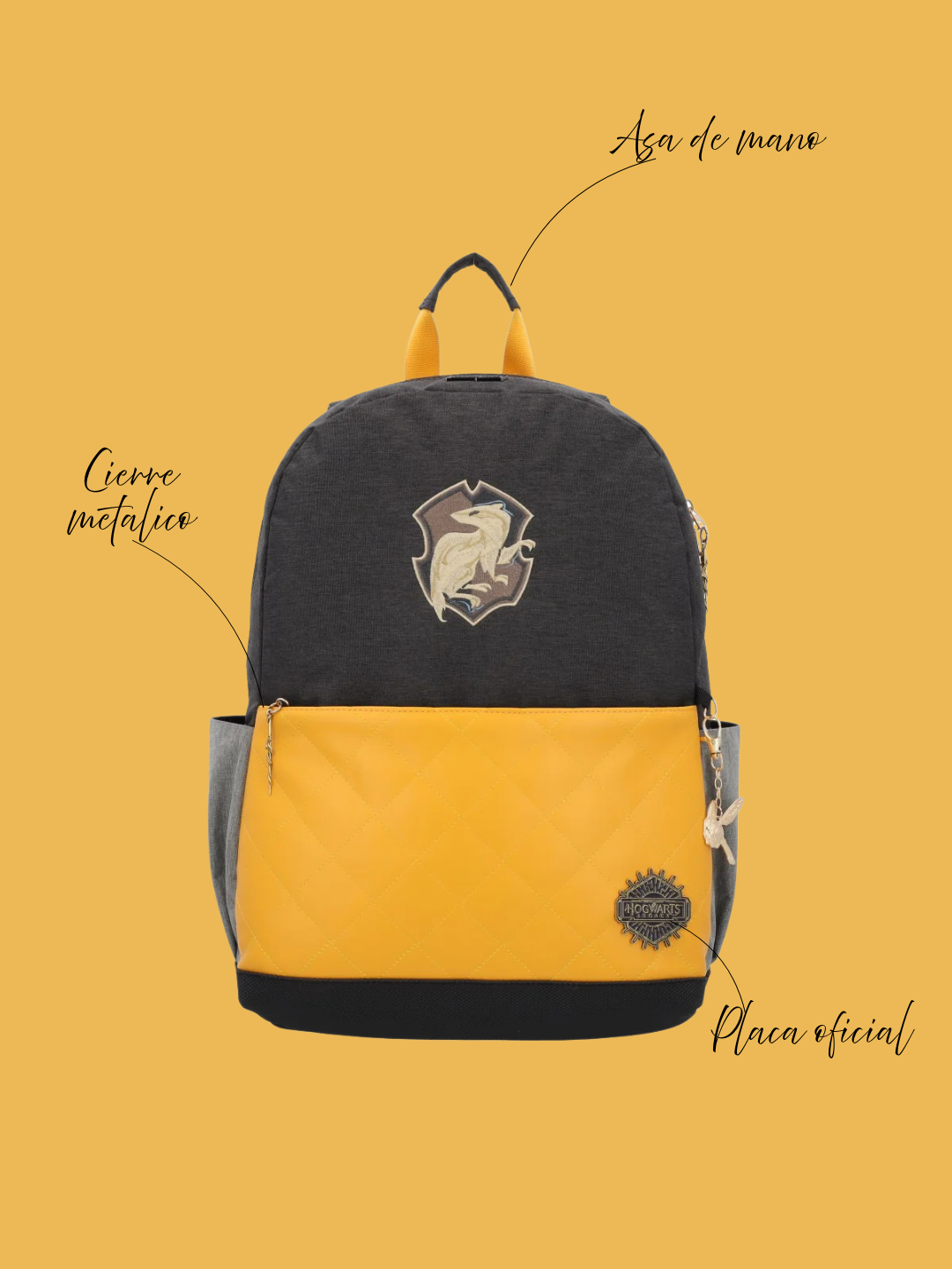 mochila de la casa de Hufflepuff
