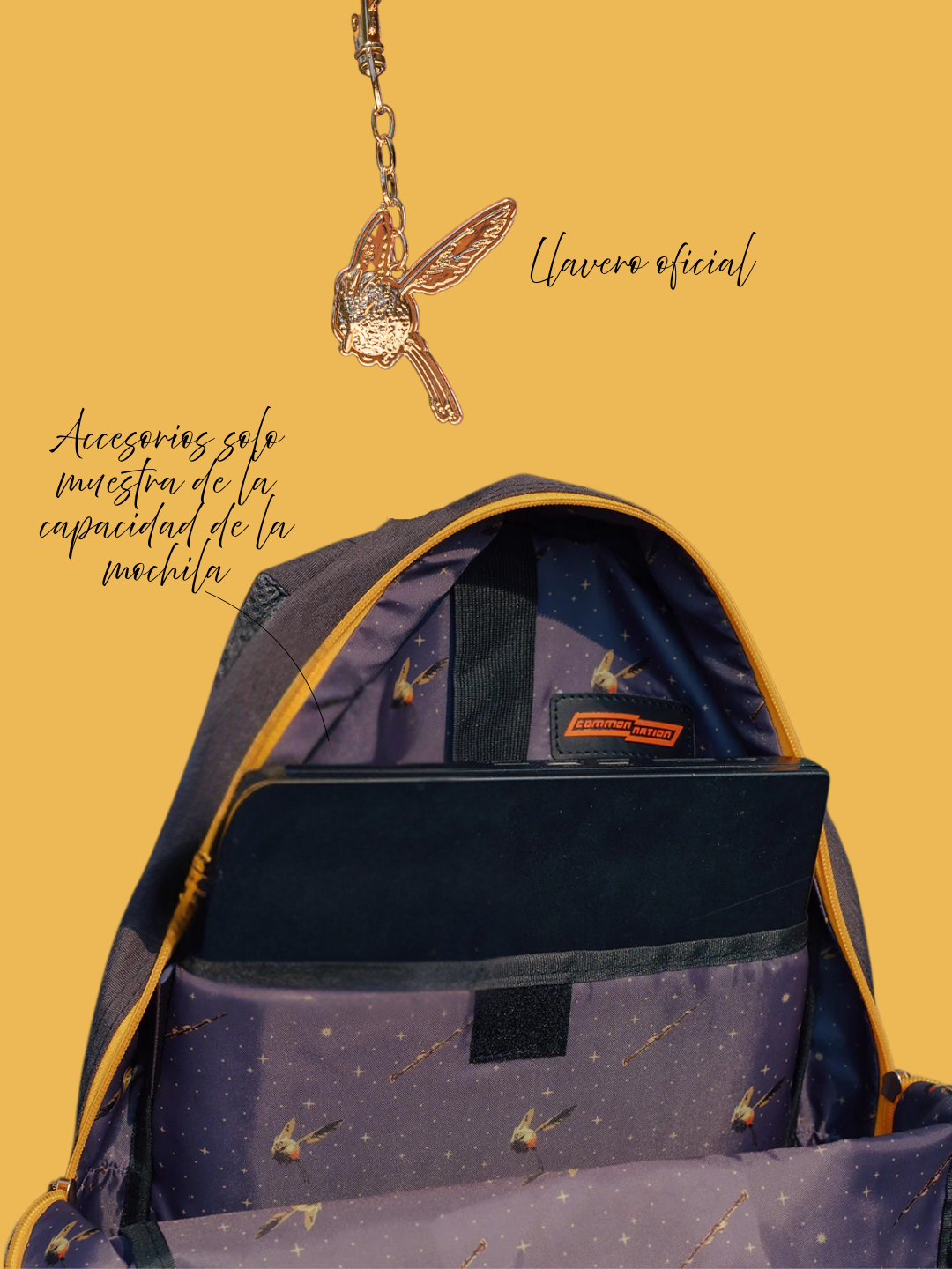 mochila de la casa de Hufflepuff