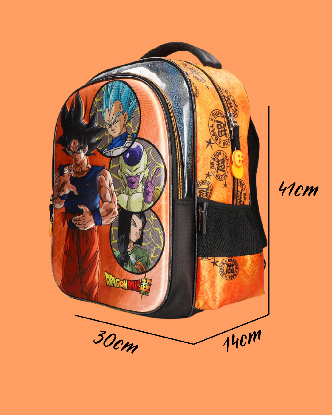 Mochila escolar Goku y sus rivales