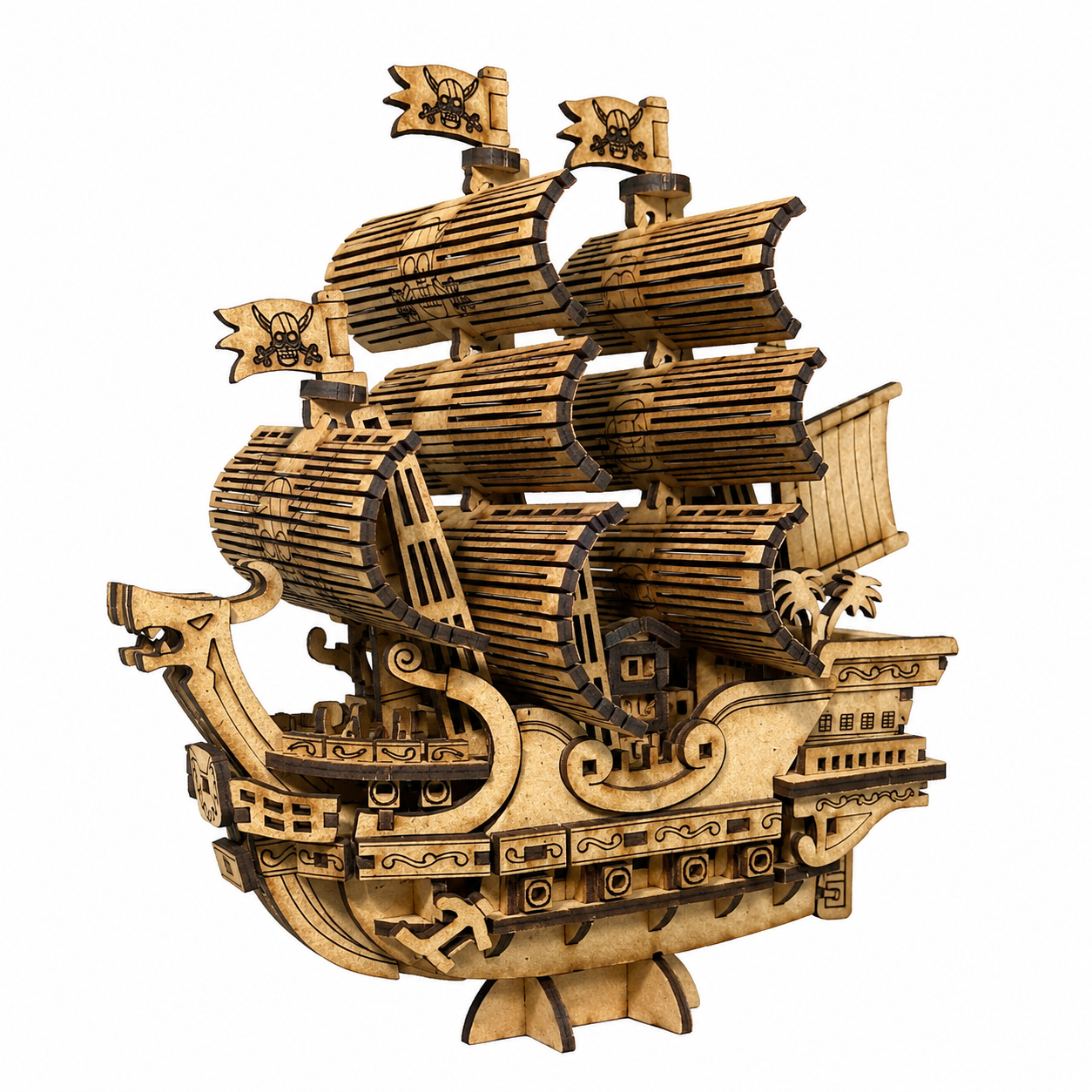 ? Red Force – Barco de Shanks el Pelirrojo | Puzzle 3D MDF Coleccionable