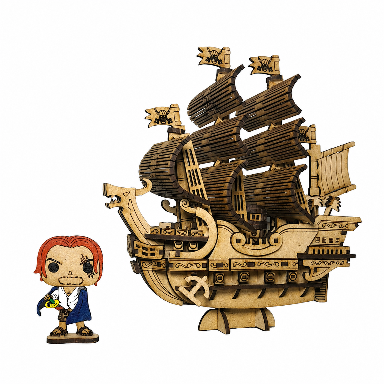 ? Red Force – Barco de Shanks el Pelirrojo | Puzzle 3D MDF Coleccionable