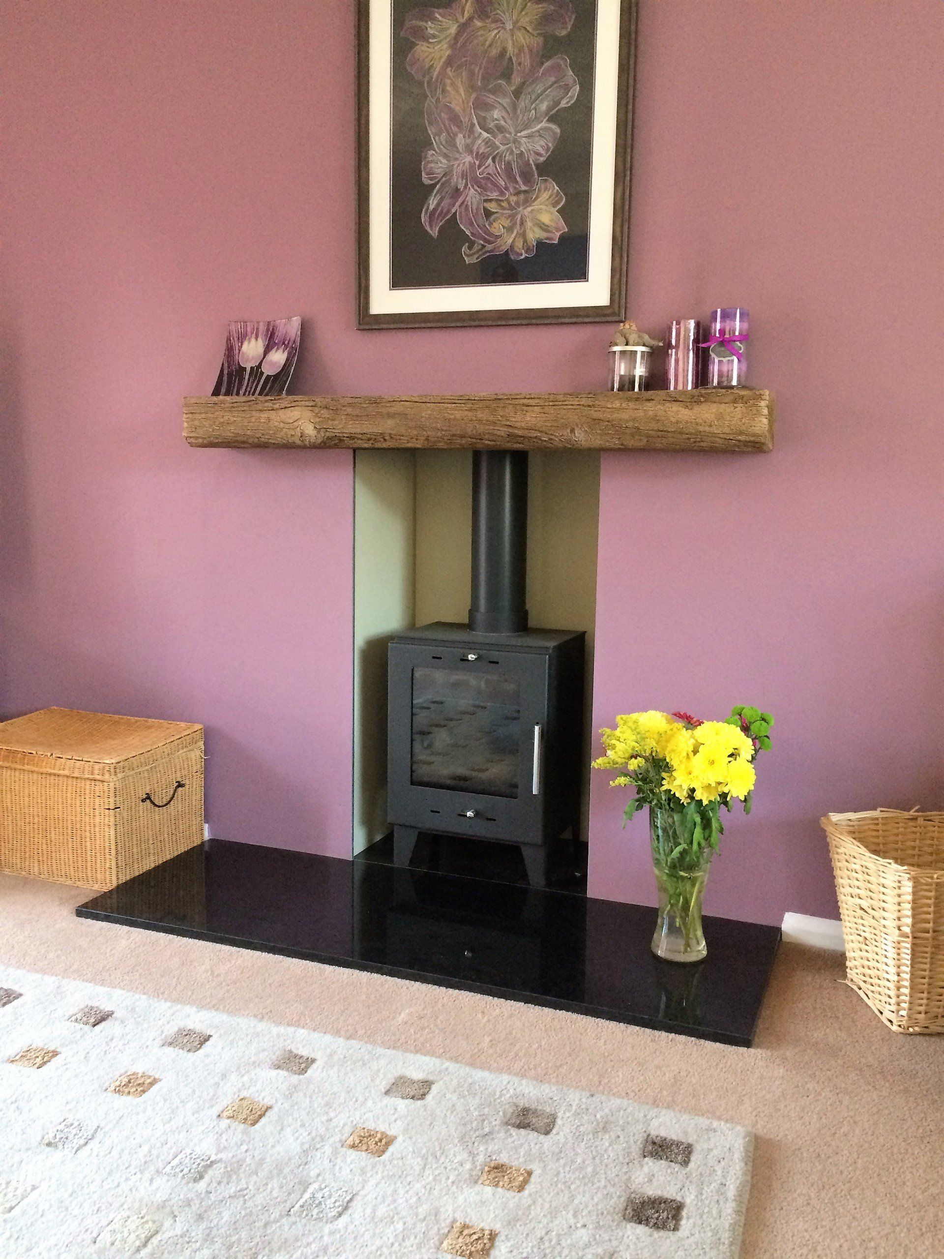 fireplace in a living room