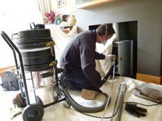 fireplace installation by an expert