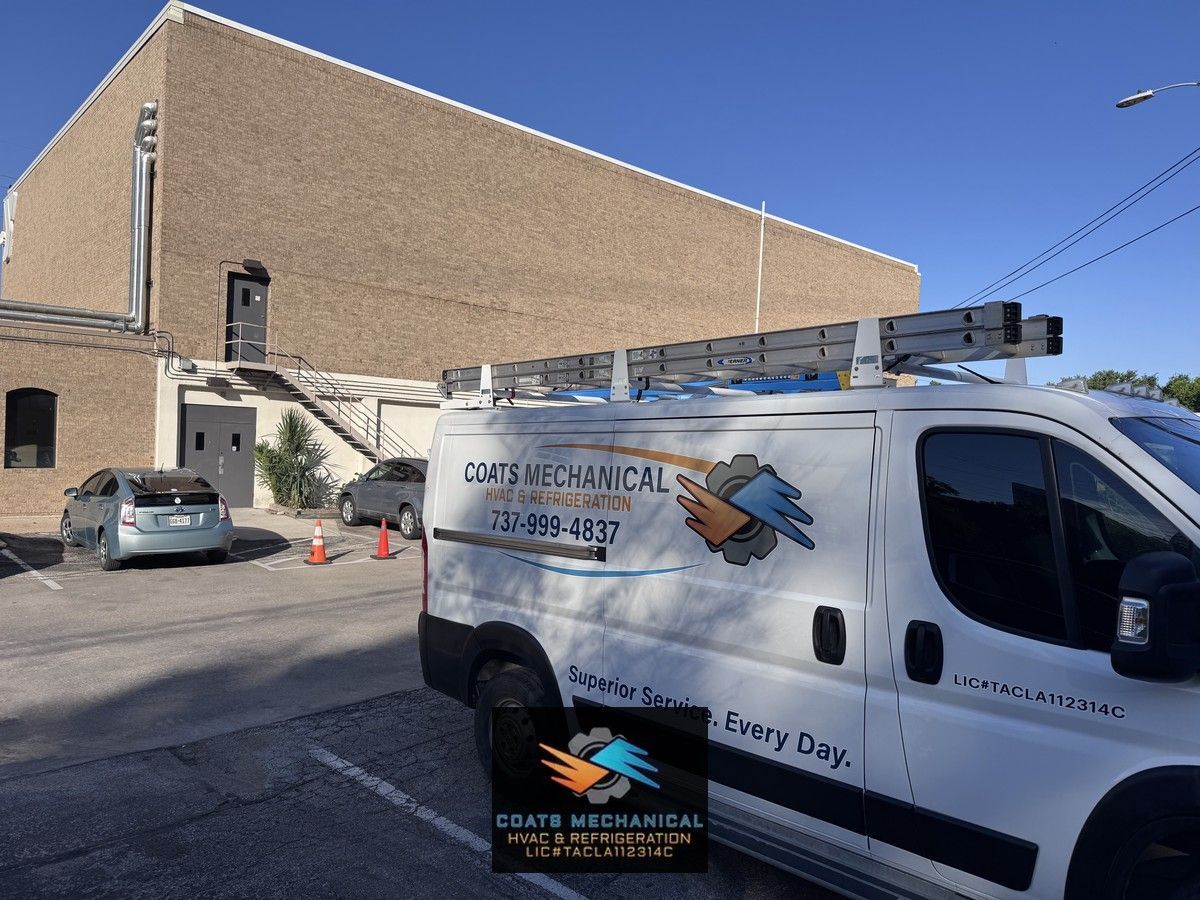 Coats Mechanical shows up at the YMCA in Northwest Austin TX to get their system cooling the community!