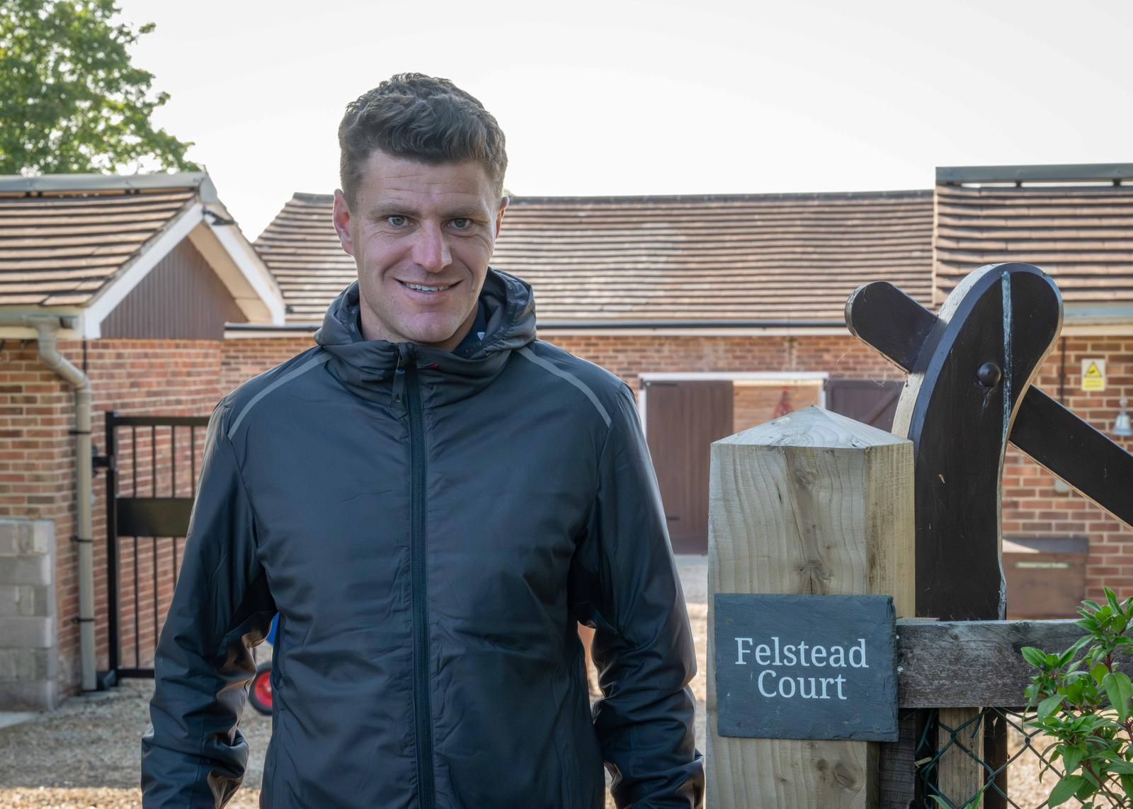 Nick Scholfield at Felstead Court Nick Scholfield Race Horse Trainer at Felstead Court