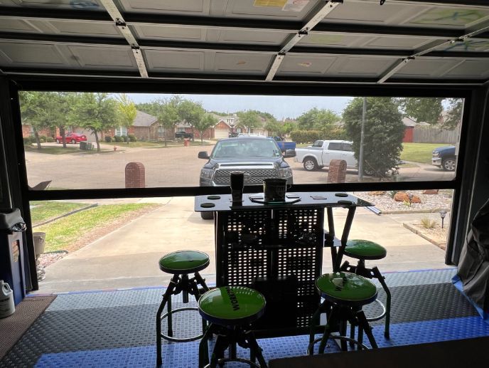 interior patio shade view