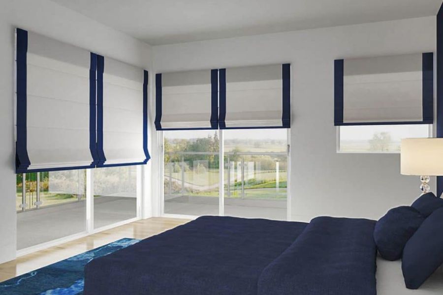 Benefits of Roman Shades for Sliding Glass Doors