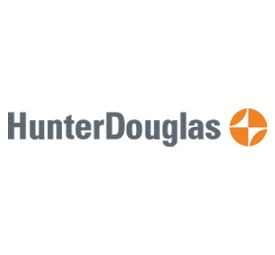 hunter douglas logo Love is Blinds Georgia blinds