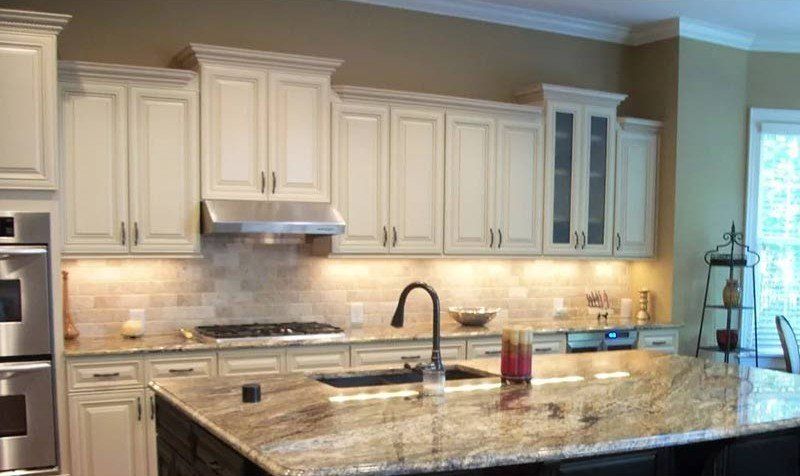 New Kitchen Remodeling — Modern White-themed Kitchen in Matthews, NC