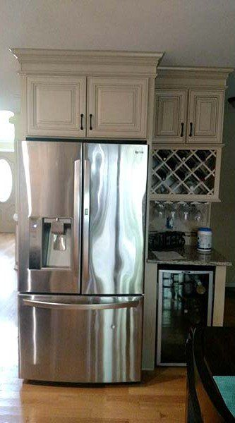 Custom Cabinet — Custom-built Cabinet for Refrigerator in Matthews, NC