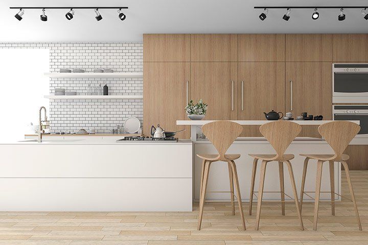 New Quality Kitchen Design — Clean Modern Wooden Kitchen Design in Matthews, NC