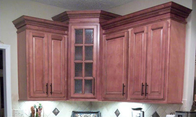 New Kitchen Cabinet — Top View of Kitchen with Wooden Cabinets in Matthews, NC