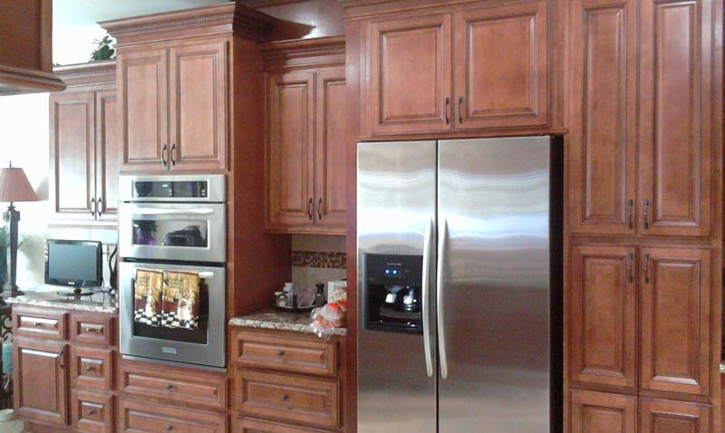 Construction Company — Remodeled Kitchen with Custom Built Cabinets in Matthews, NC