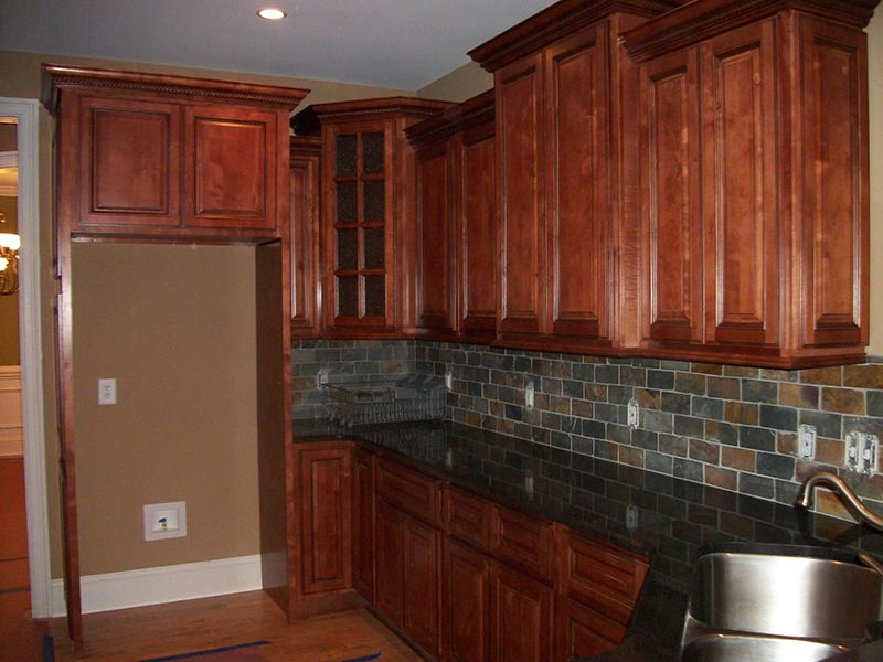 New Custom Kitchen Cabinets — Newly Installed Kitchen Cabinets in Matthews, NC