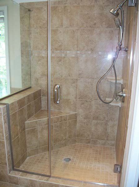 Custom Bathroom — Bathroom with Glass Door in Matthews, NC