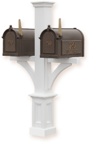Double Mailbox Post