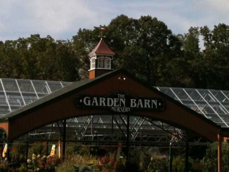 The garden barn nursery is located in a greenhouse