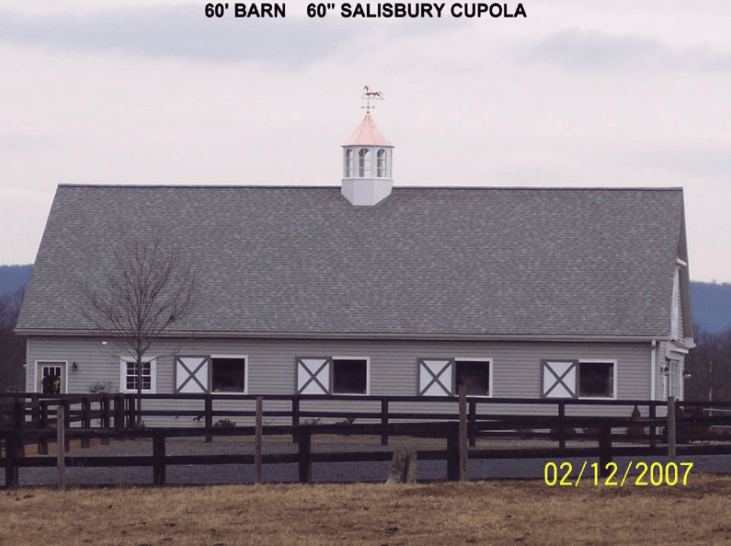 A picture of a barn taken on february 12 2007
