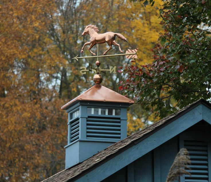 Cupola, weathervane, copper