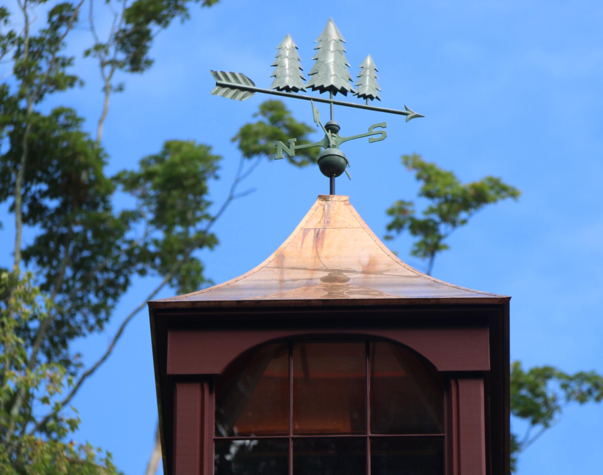 Cupola, weathervane, copper