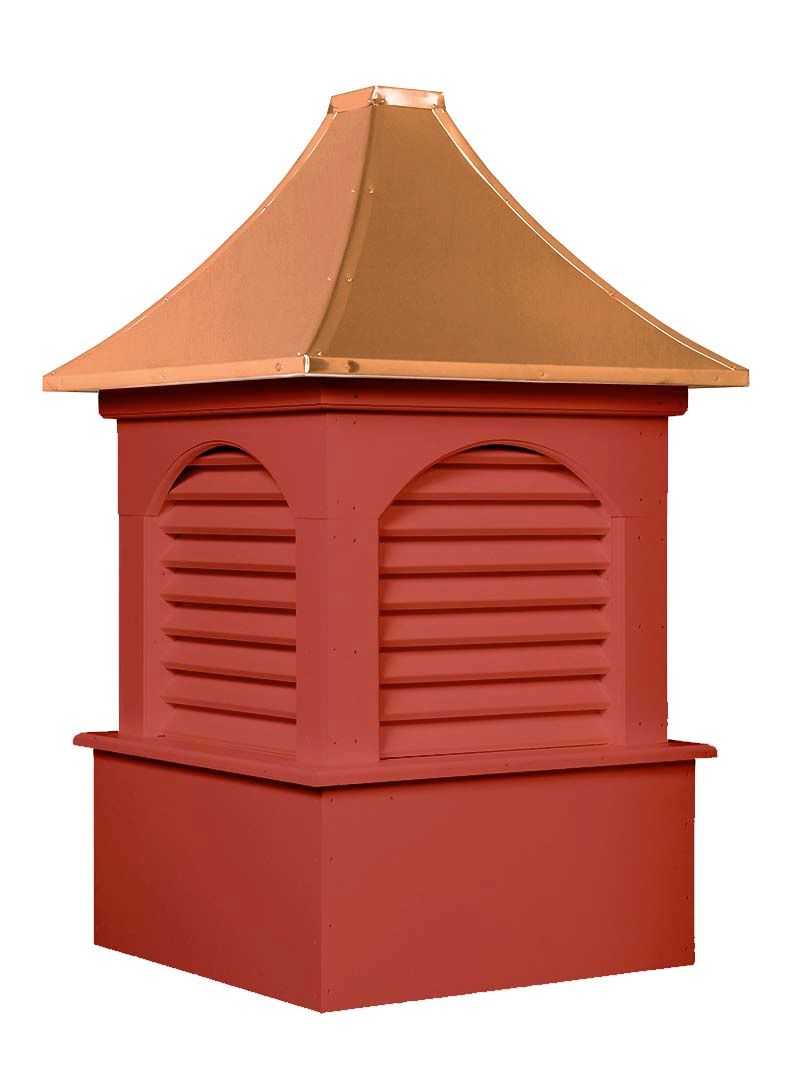 Painted cupola - barn red