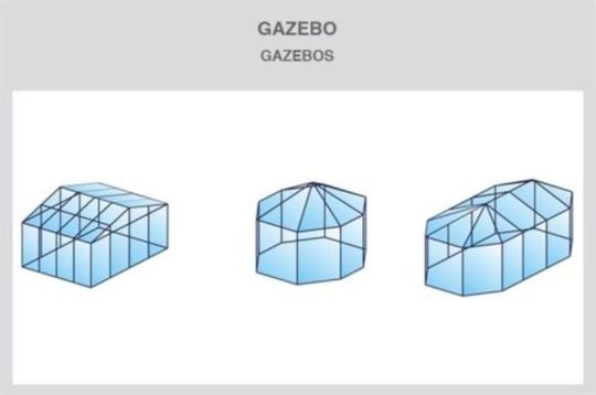 schema dettaglio struttura gazebo