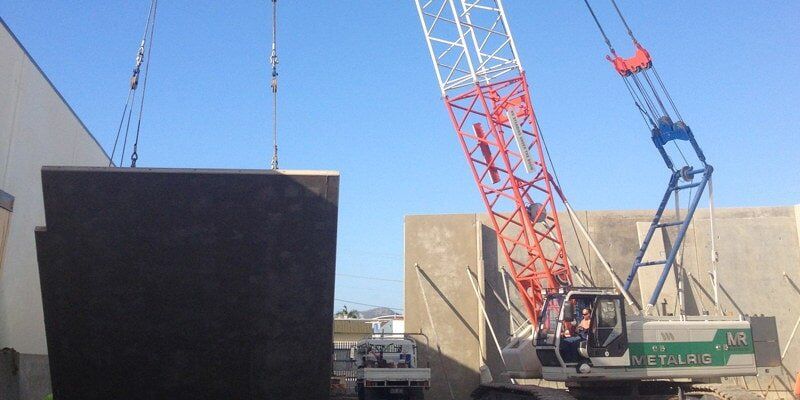 Crane Lifting Concrete - Crane Hire in Townsville, QLD