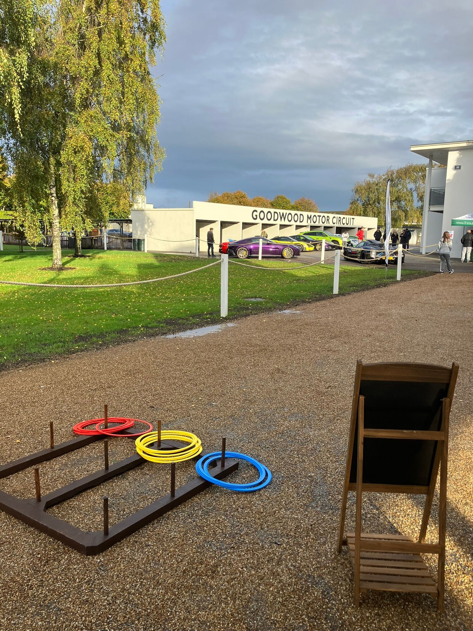 Crazy golf course set up at Marwell Hotel, Hampshire.