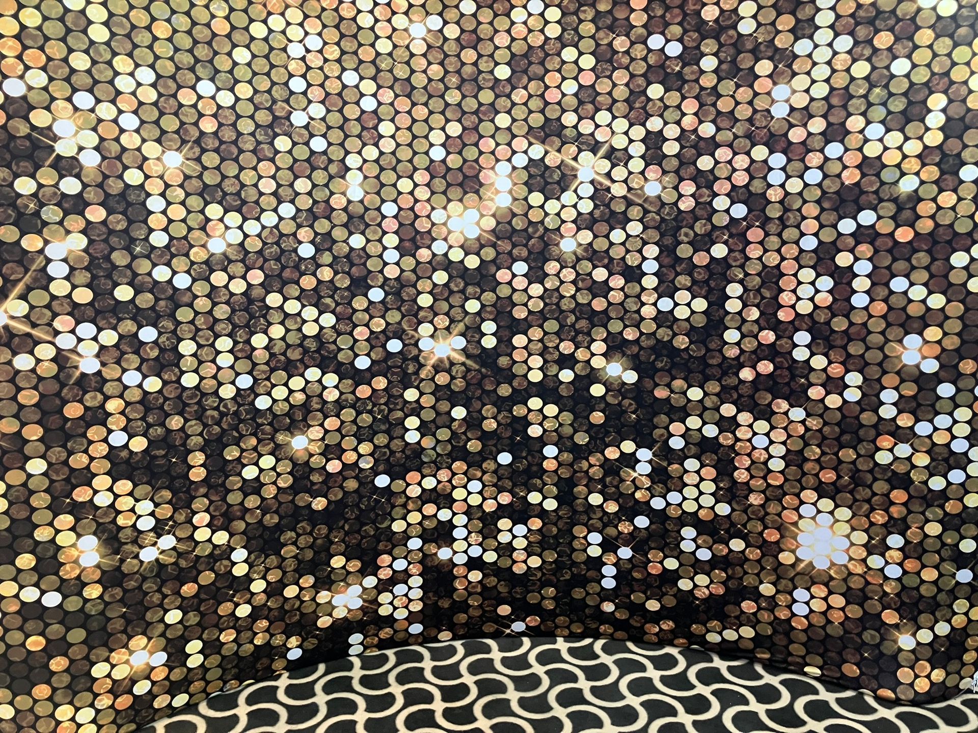 Light up LOVE lights in a wedding set up.