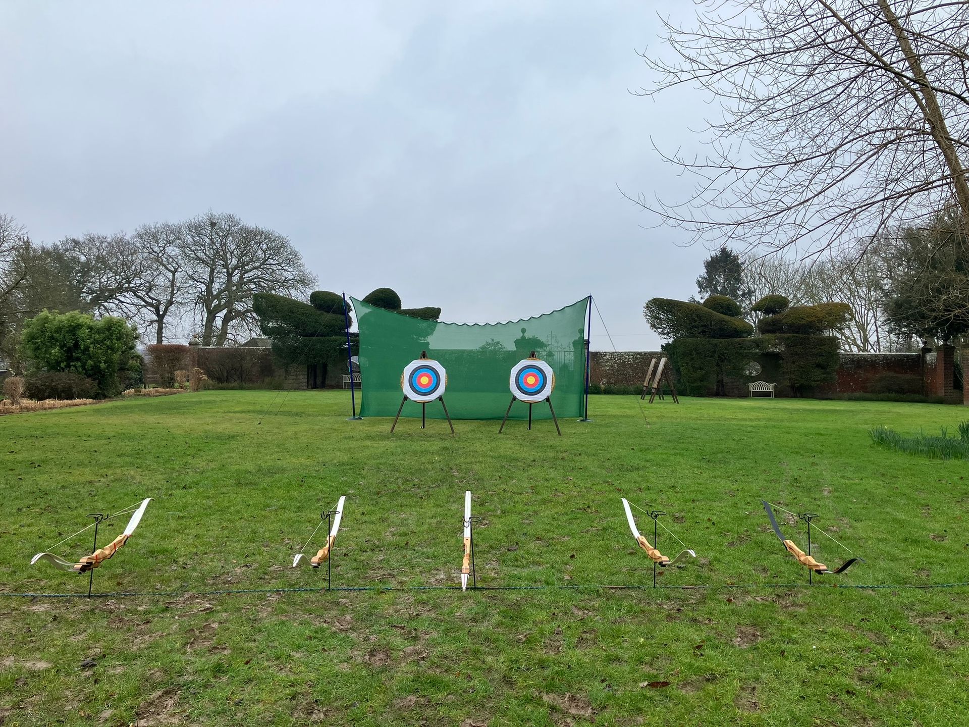 Corporate archery at Glynde Place