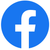 Facebook logo: white lowercase “f” on a blue circle.