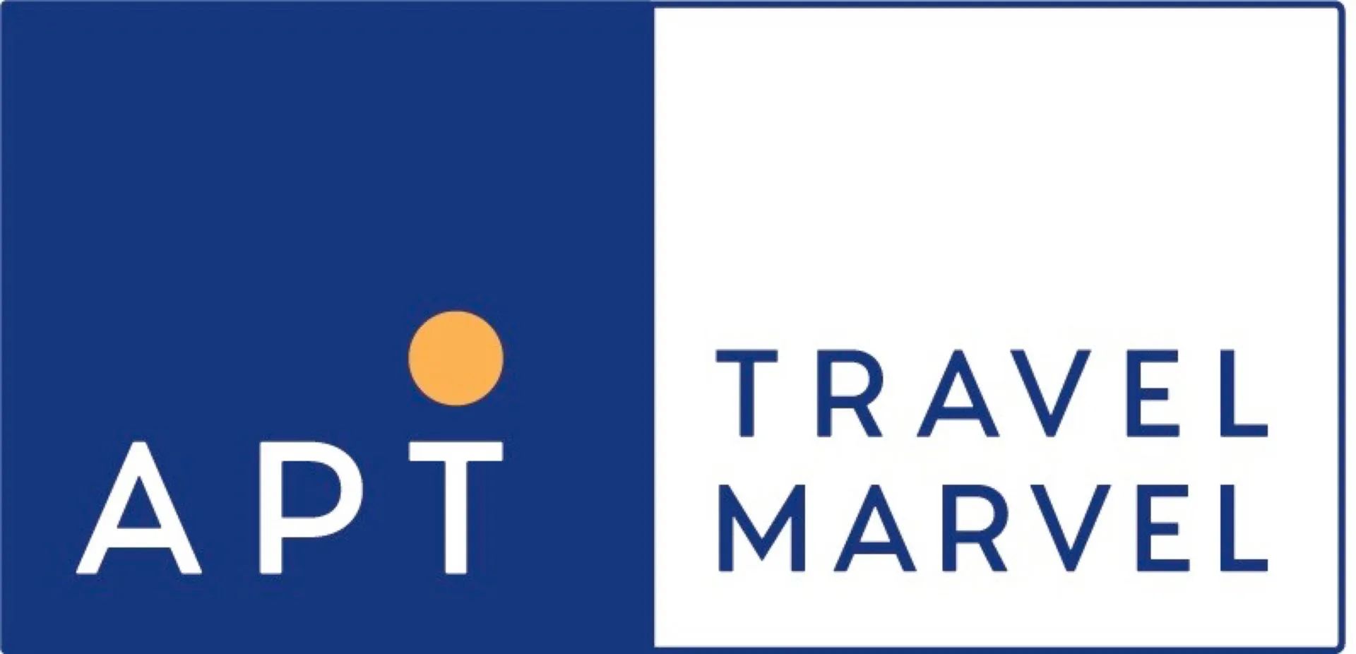 A blue and white logo for travel marvel.