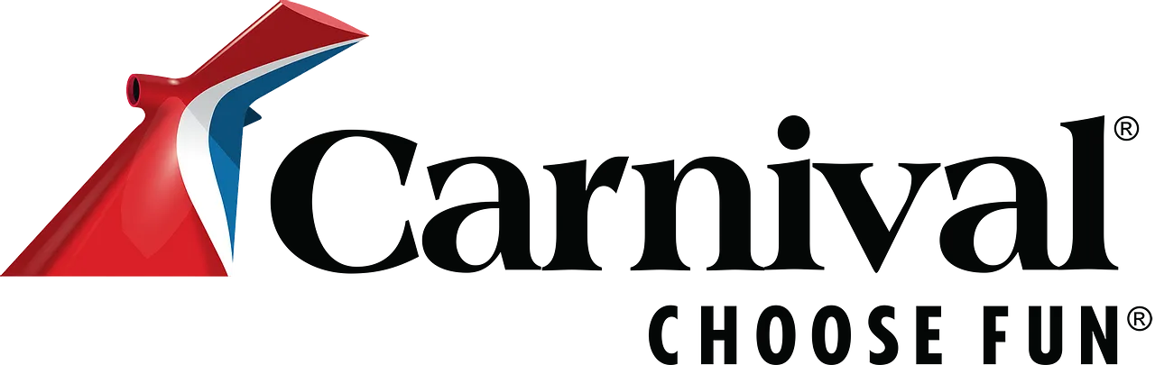 A carnival cruise line logo that says carnival choose fun.