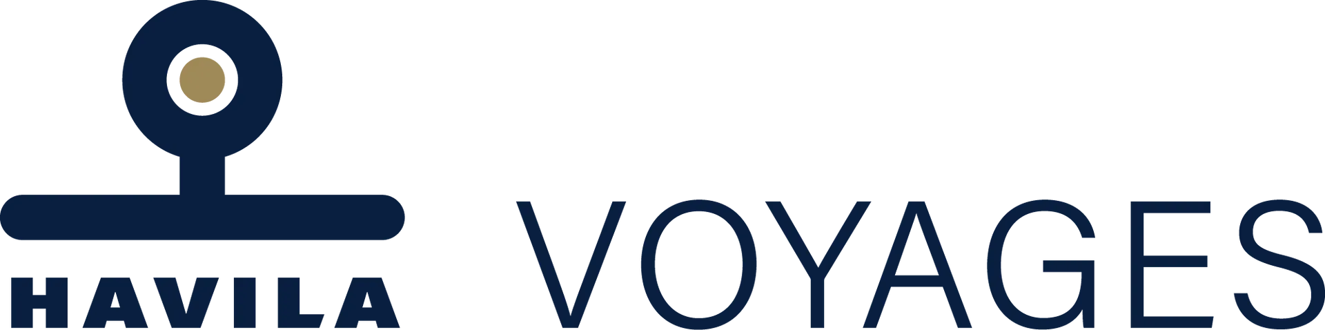 A logo for havila voyages is shown on a white background