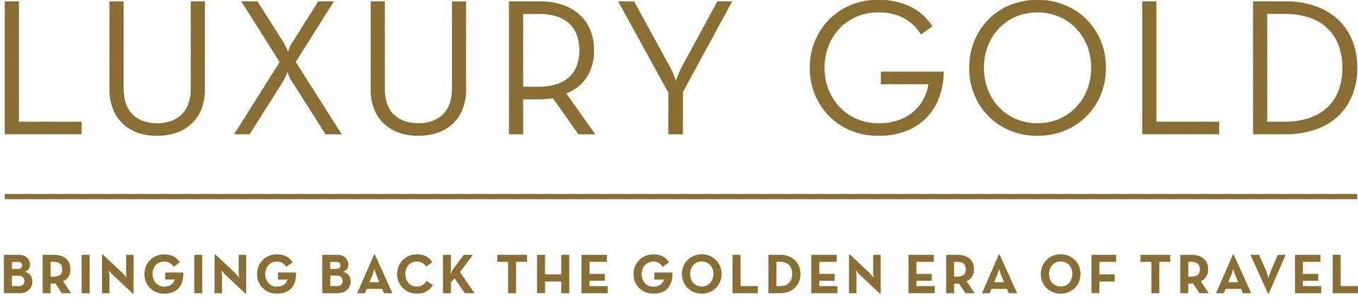 A logo for luxury gold bringing back the golden era of travel