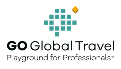 The logo for go global travel playground for professionals