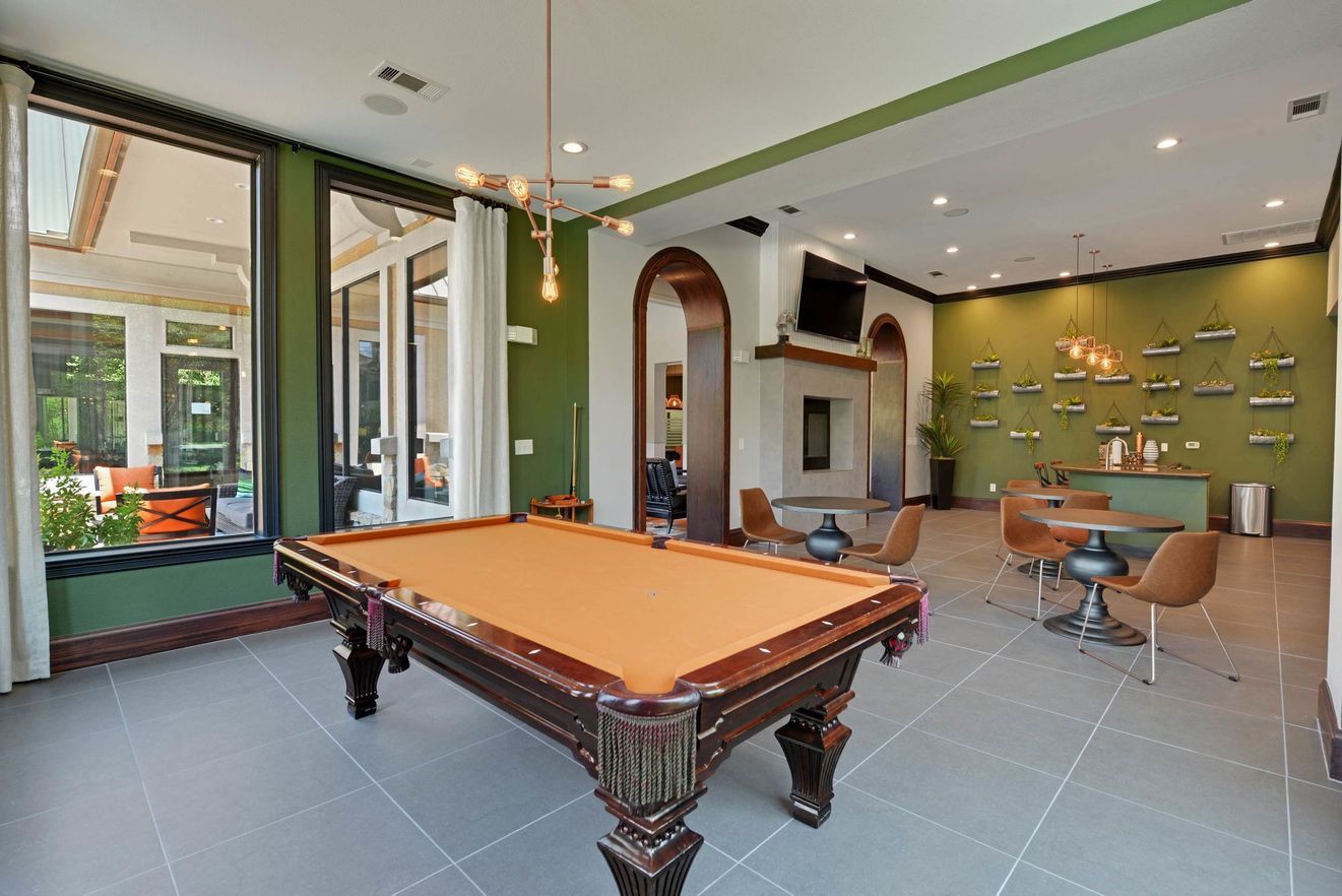 Austin City Lights clubhouse pool table