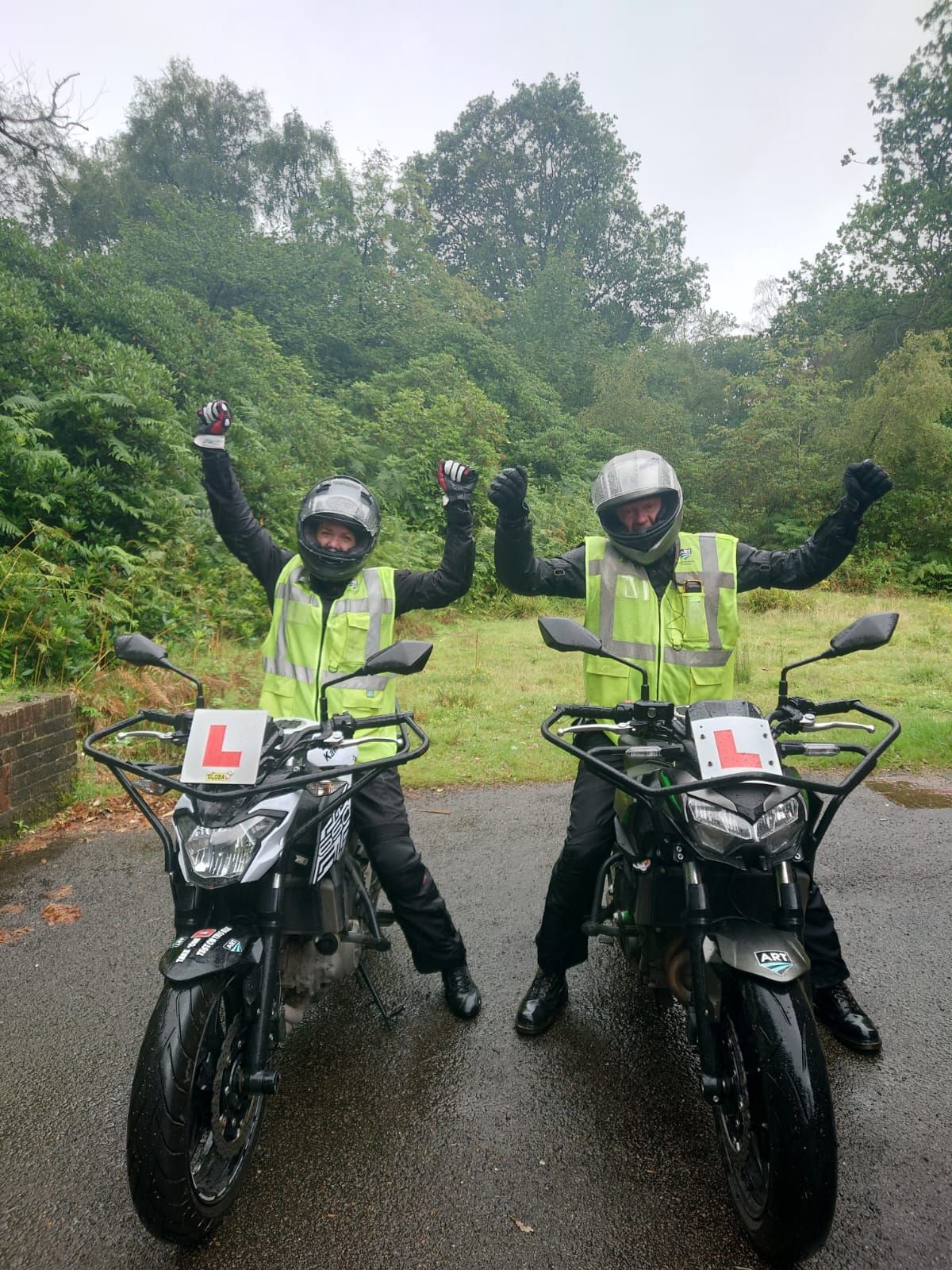 Return to riding course