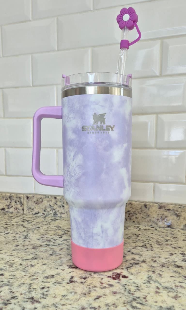 Vaso Stanley Pastel con Sorbete y Tapa