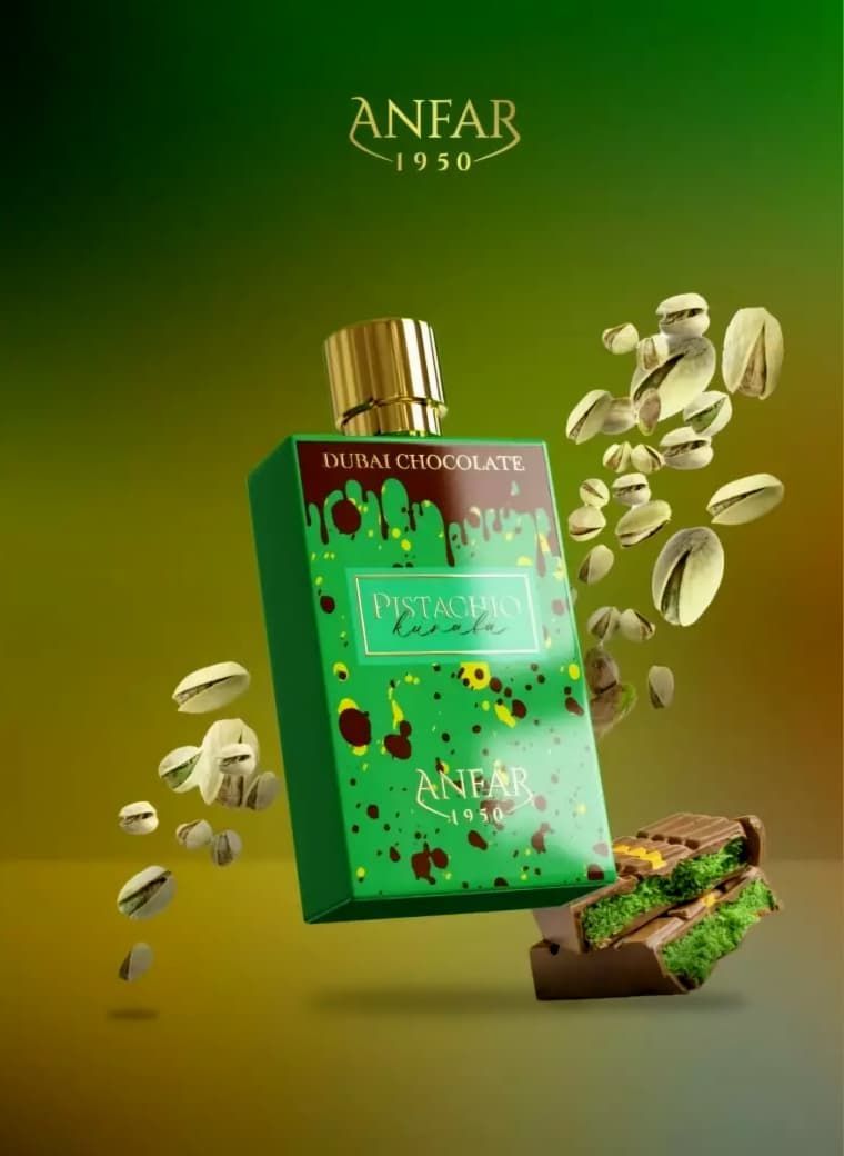 Pistachio Kunafa, Dubai Chocolate - Afnar 1950 - Extrait de Parfum 80ml