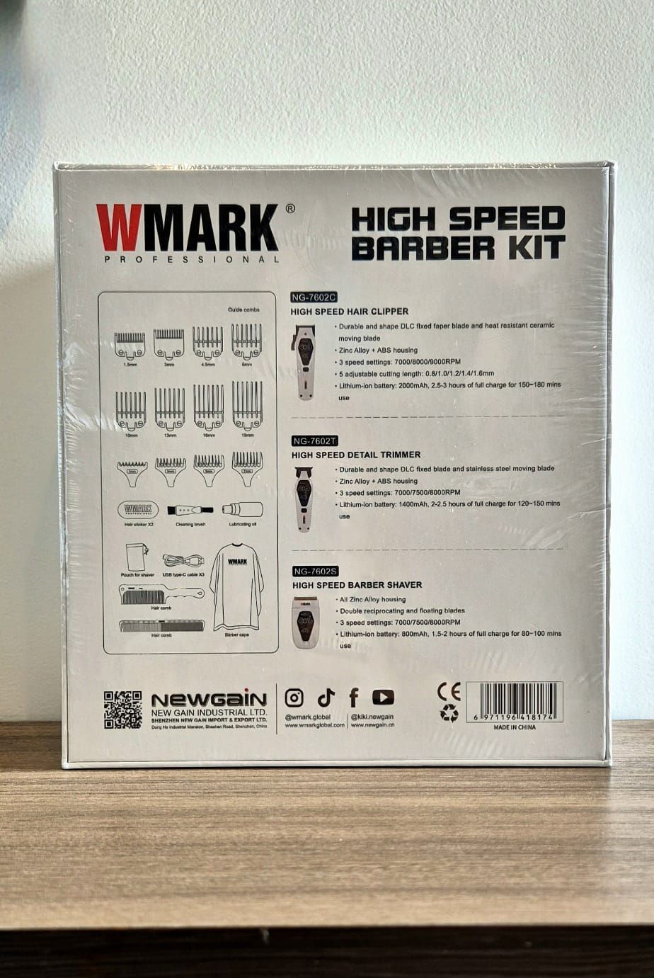 Wmark Professional – High Speed Barber Kit NG-7602