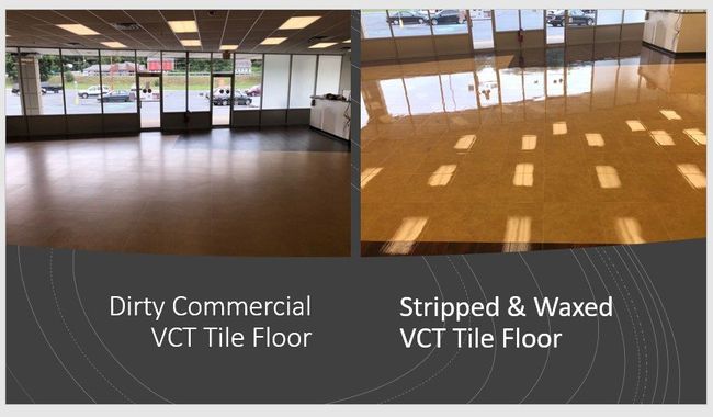 VCT Tile Floor Stripping & Waxing
