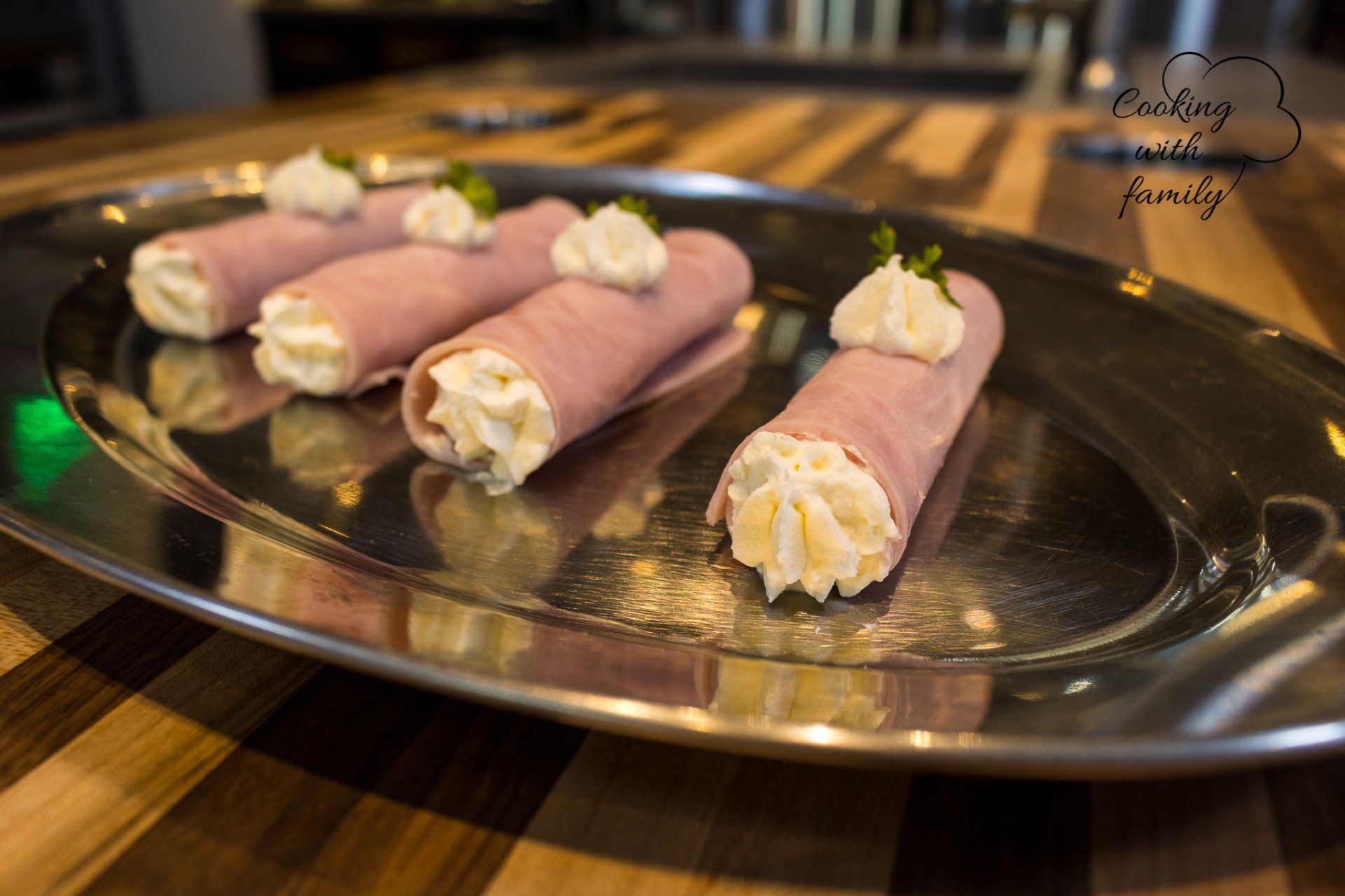 Creamy Horseradish Ham Rolls