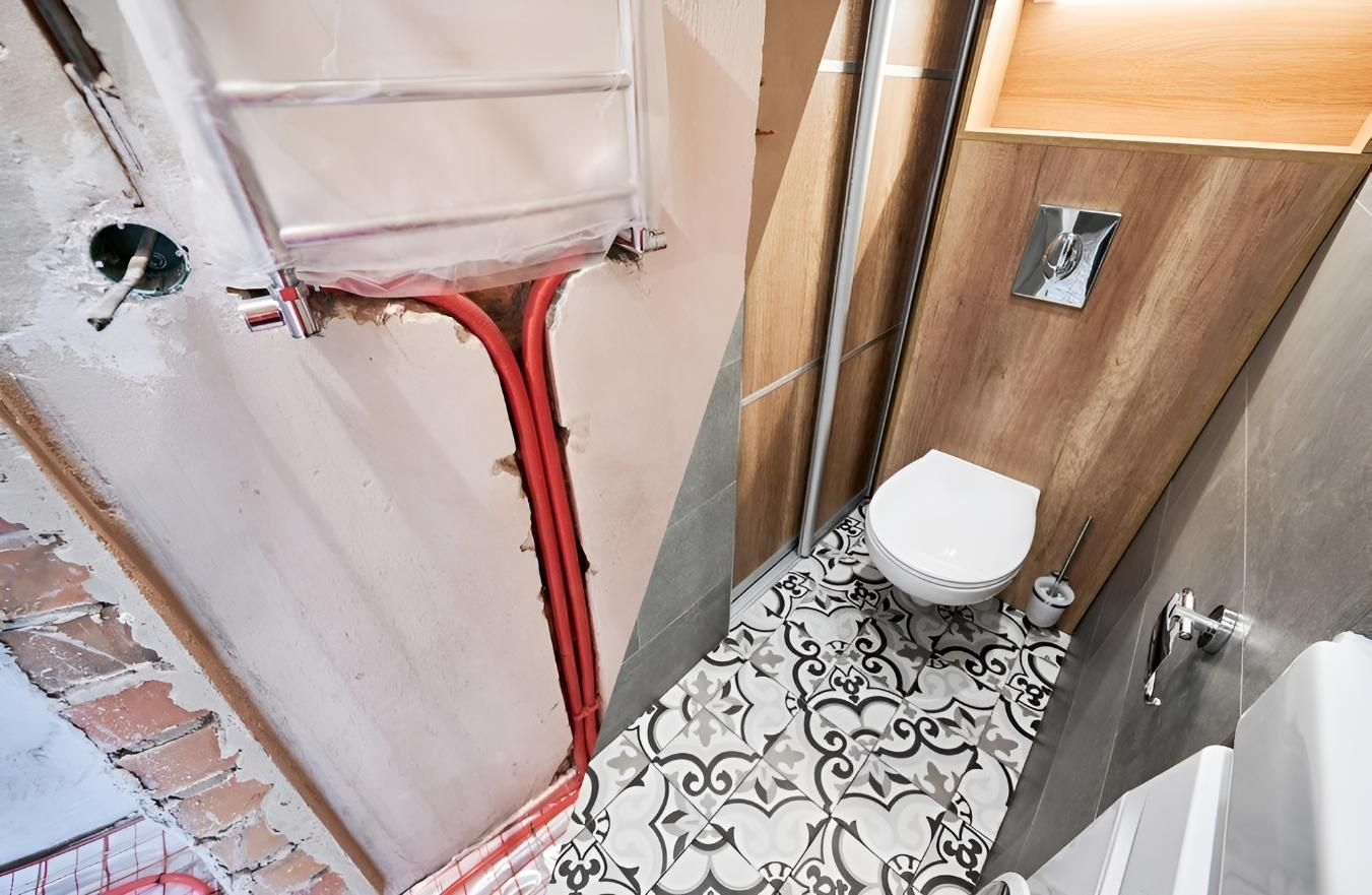 Bathroom Under Construction With a Toilet — Wet & Dry Plumbing & Gas in Westbrook, QLD