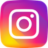 The instagram logo has a long shadow on it